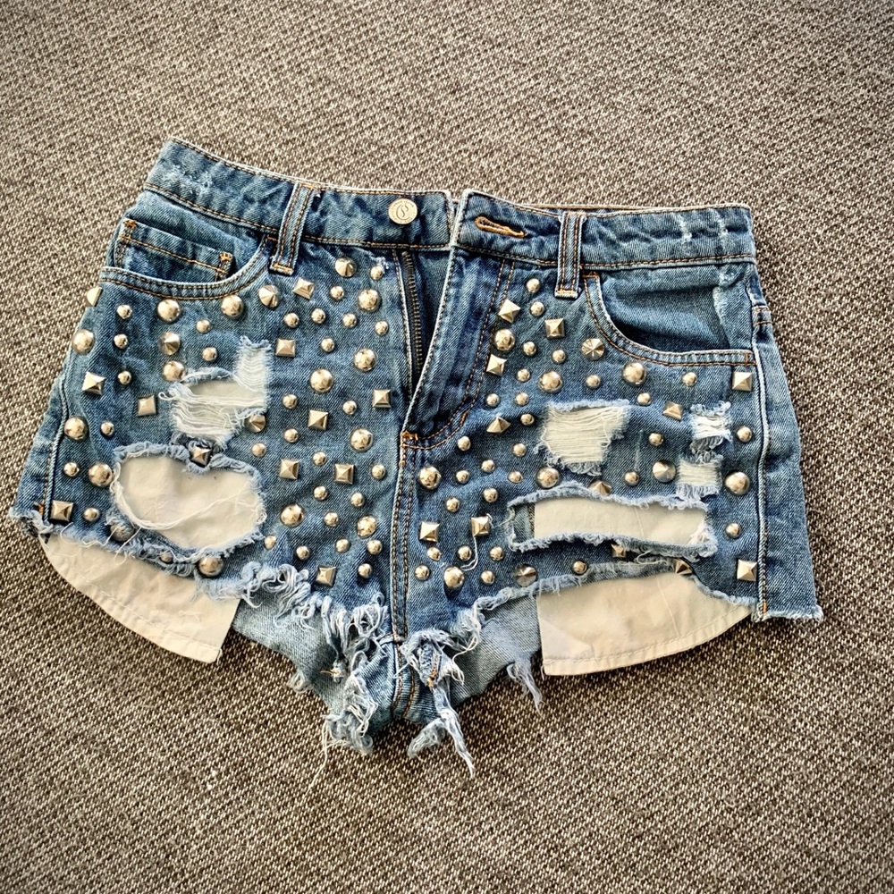 Denim shorts